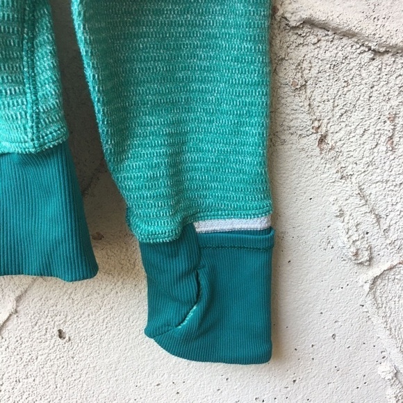 Lululemon Runderful 1/2 Zip Jacket Teal Size 4 - Picture 8 of 11